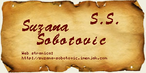 Suzana Šobotović vizit kartica